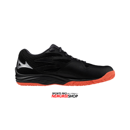 MIZUNO Volleyball Shoes THUNDER BLADE Z (BLACK/NEON FLAME/PEACOCK BLUE) - Nemuree Shop - Online Sports Store