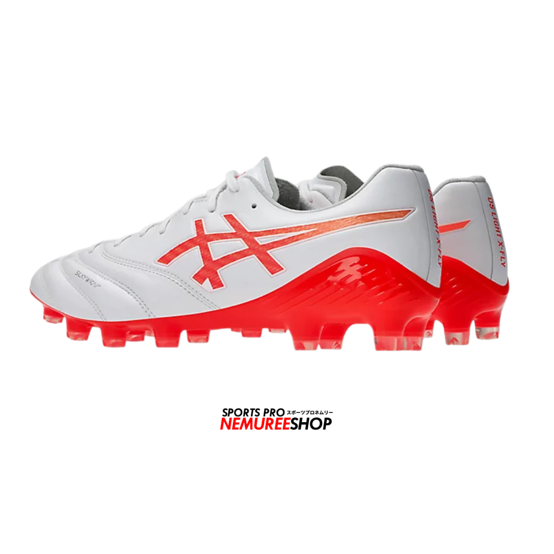 ASICS Football Shoes DS LIGHT X-FLY 6 (WHITE / FLASH RED) - Nemuree Shop - Online Sports Store