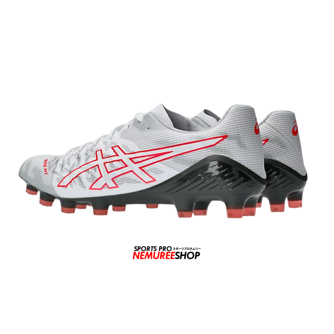 ASICS Football Shoes DS LIGHT ACROS 3 (WHITE / FLASH RED) - Nemuree Shop - Online Sports Store
