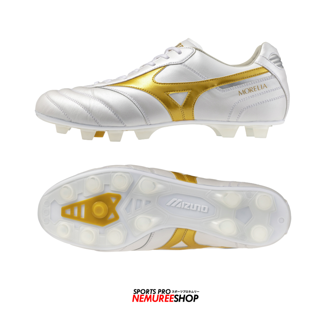 MIZUNO Football Shoes MORELIA 2 ELITE (WHITE / GOLD)