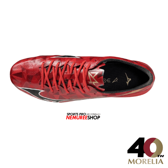 MIZUNO Football Shoes ALPHA 2 ELITE (MORELIA 40TH RED/BLACK/GOLD) - Nemuree Shop - Online Sports Store