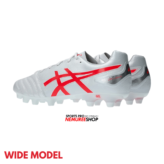 ASICS Football Shoes DS LIGHT ADVANCE WIDE (WHITE/FLASH RED) - Nemuree Shop - Online Sports Store