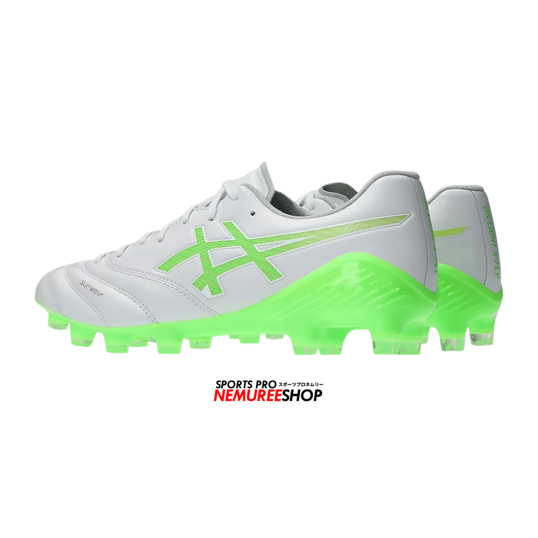 ASICS Football Shoes DS LIGHT X-FLY 6 (WHITE/GREEN GECKO) - Nemuree Shop - Online Sports Store