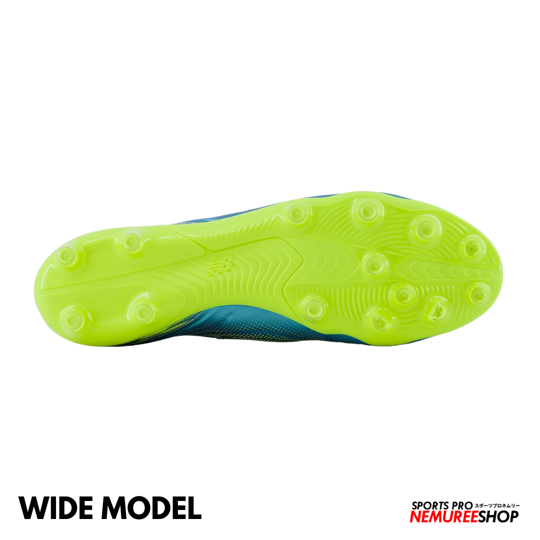 NEW BALANCE Football Shoes TEKELA ELITE MG V5 WIDE (METALIC BLUE / ALKALINE GREEN / NAVY)