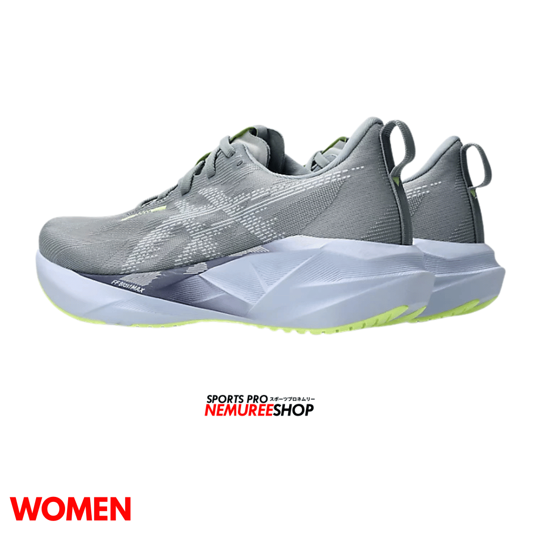 ASICS Women Running Shoes NOVABLAST 5 WOMEN (GRAVEL / BLUE FADE) - Nemuree Shop - Online Sports Store