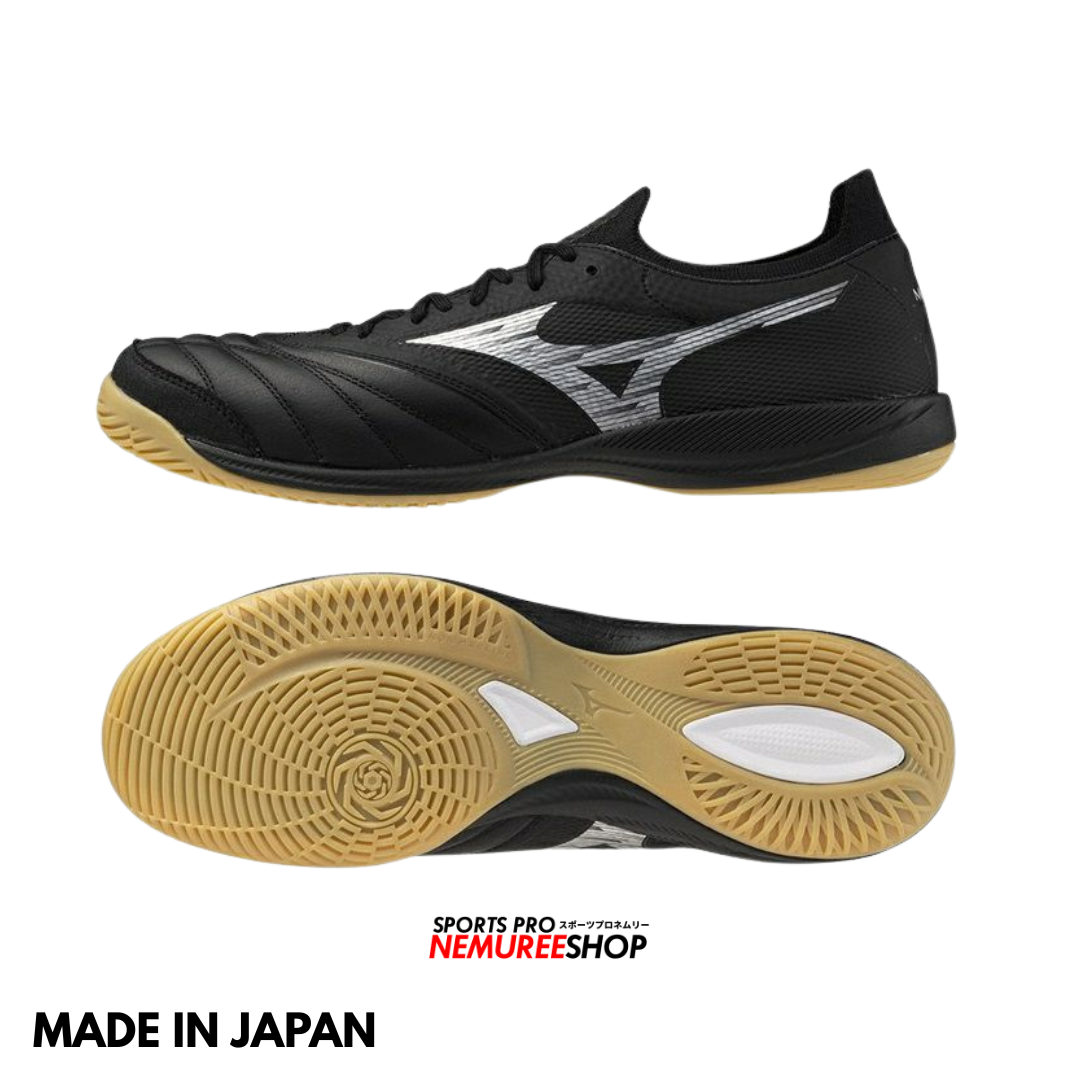 MIZUNO Futsal Shoes MORELIA NEO SALA BETA JAPAN IN (BLACK/GALAXY SILVER) - Nemuree Shop - Online Sports Store