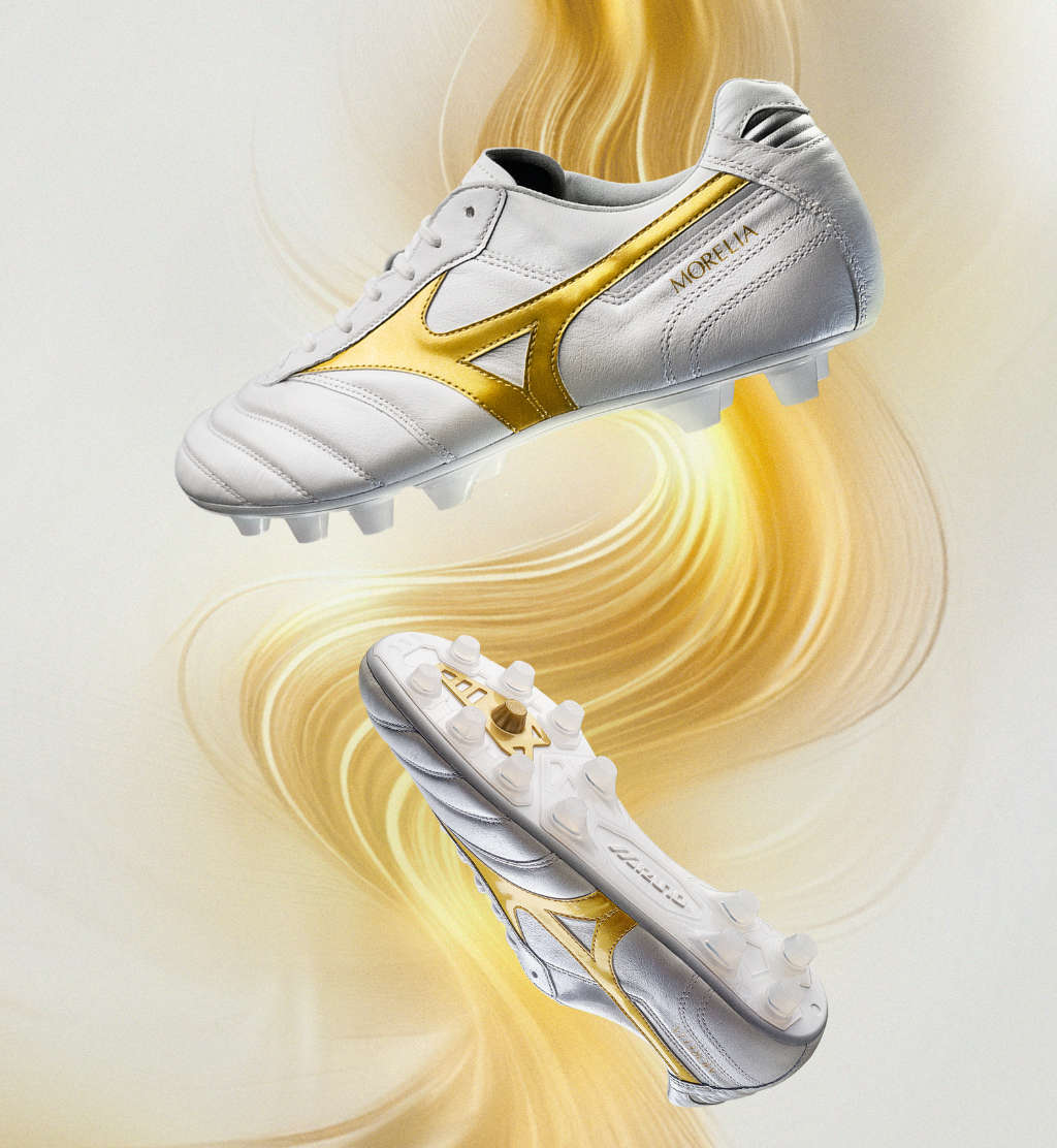 MIZUNO Football Shoes MORELIA 2 JAPAN (WHITE / GOLD)