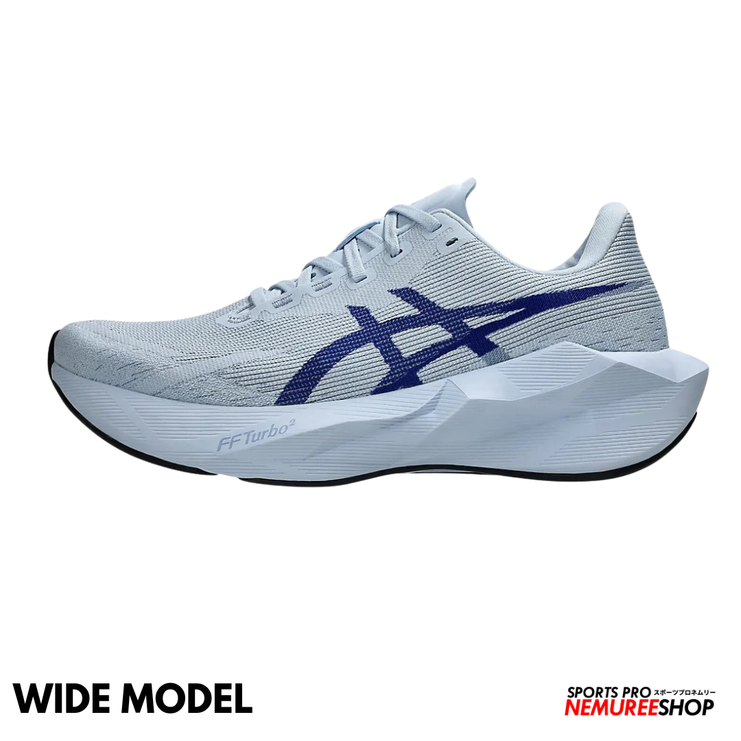 ASICS Running Shoes NOVABLAST 6 WIDE (SOLID AIR/PRUSSIAN BLUE)