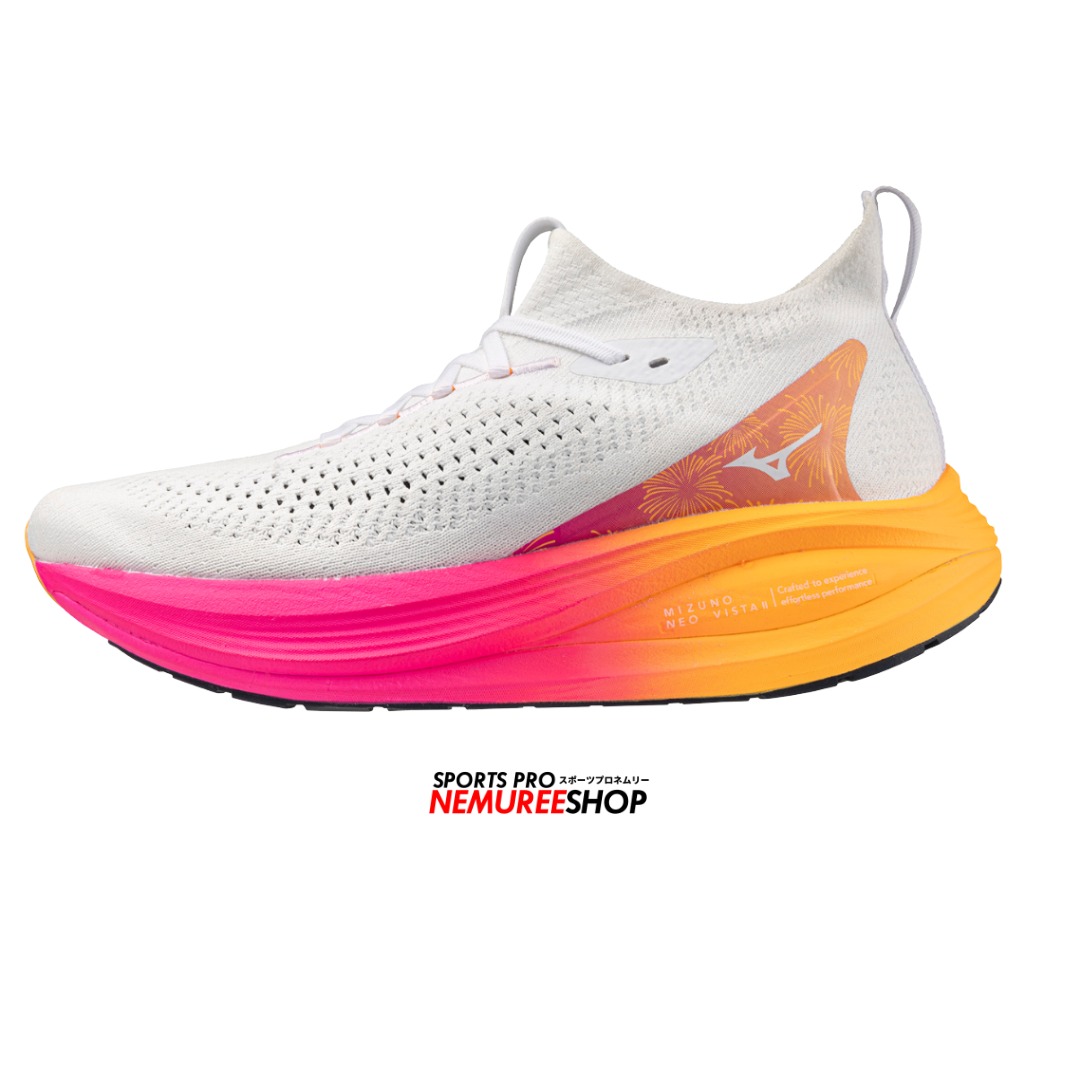 MIZUNO Running Shoes NEO VISTA 2 (WHITE / WHITE / PINK TETRA) - Nemuree Shop - Online Sports Store