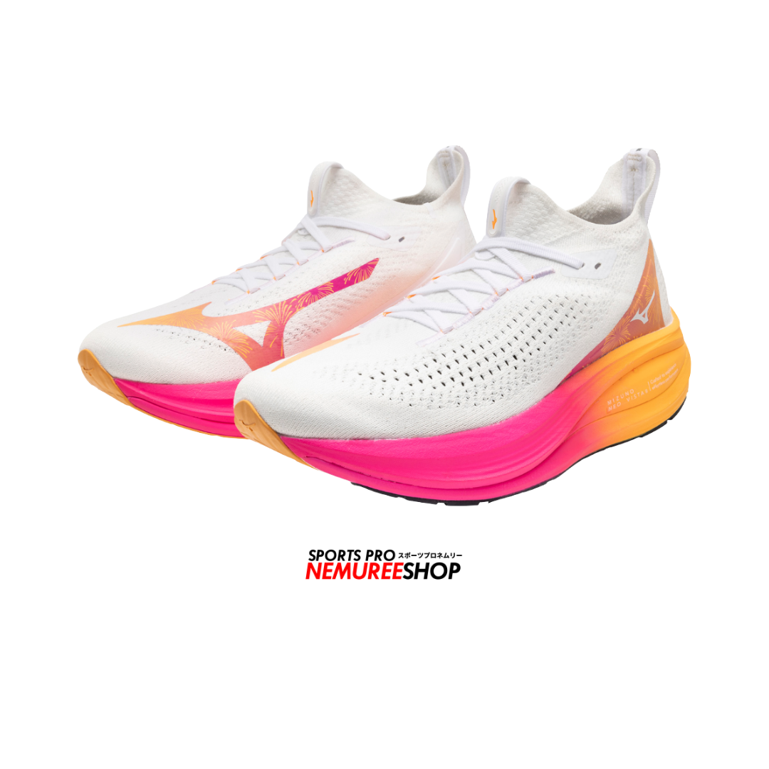 MIZUNO Running Shoes NEO VISTA 2 (WHITE / WHITE / PINK TETRA) - Nemuree Shop - Online Sports Store