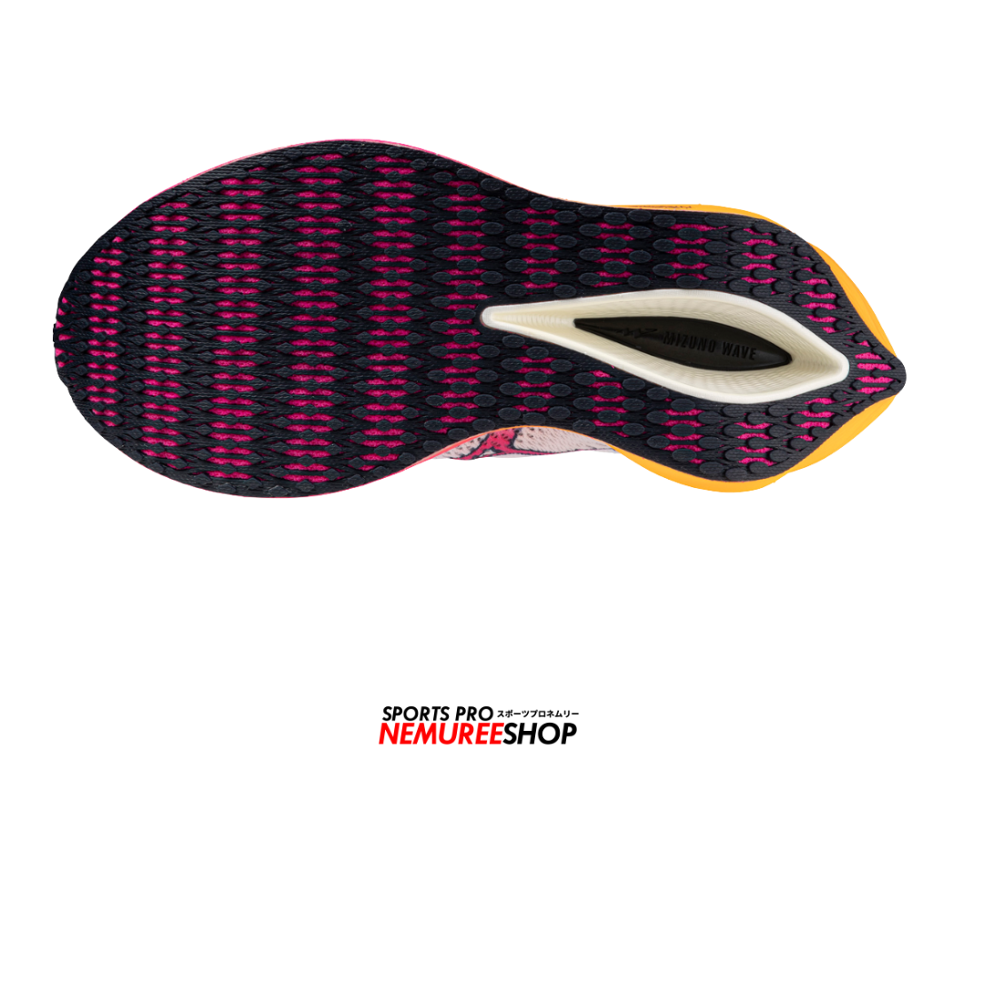 MIZUNO Running Shoes WAVE REBELLION PRO 3 (WHITE / PINK TETRA / TANG ORANGE) - Nemuree Shop - Online Sports Store
