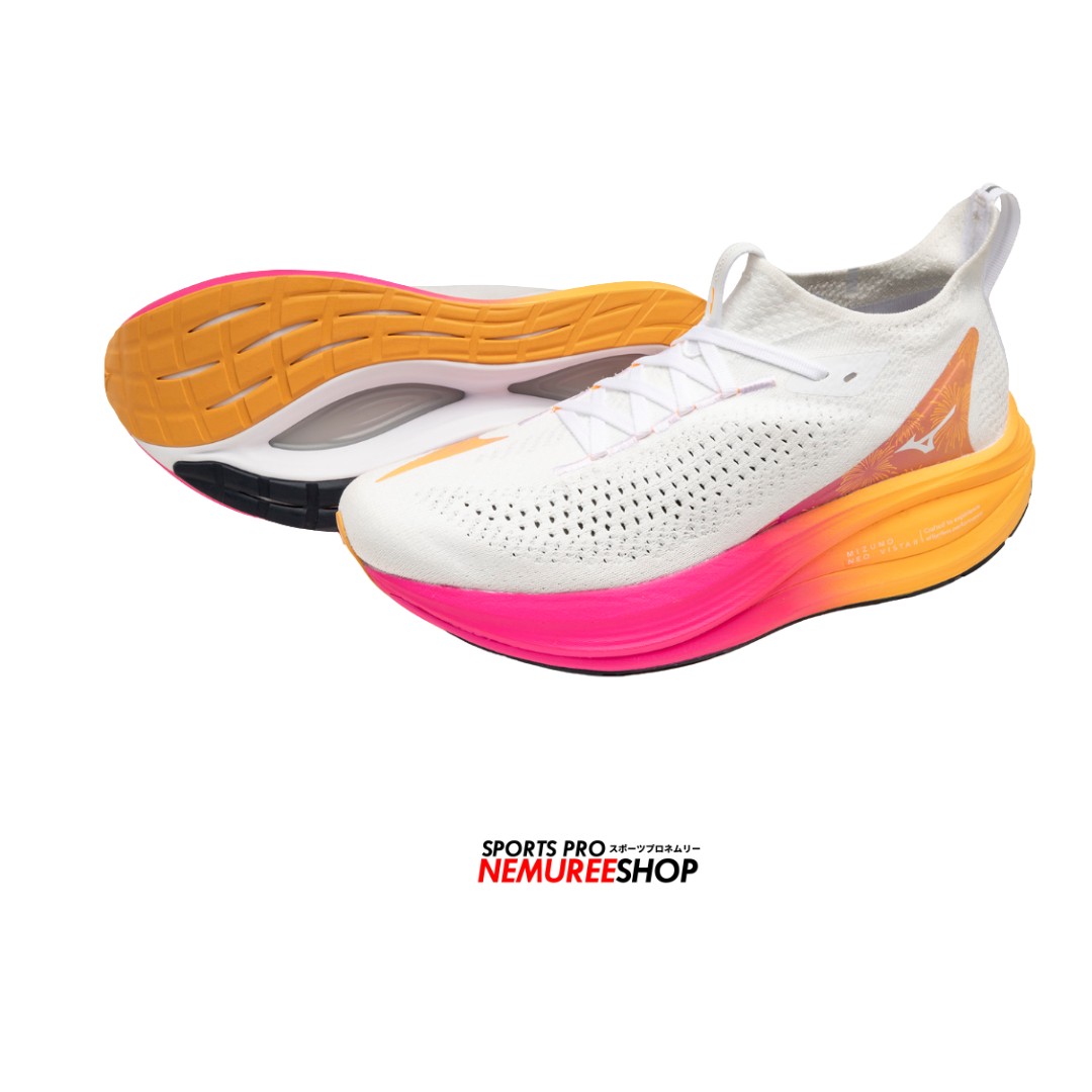 MIZUNO Running Shoes NEO VISTA 2 (WHITE / WHITE / PINK TETRA) - Nemuree Shop - Online Sports Store