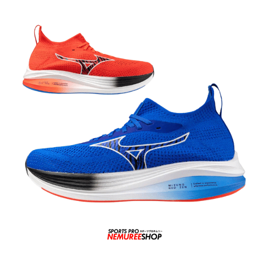 MIZUNO Running Shoes MIZUNO NEO ZEN (BASEBALL BLUE/BLACK/IGNITION RED) - Nemuree Shop - Online Sports Store