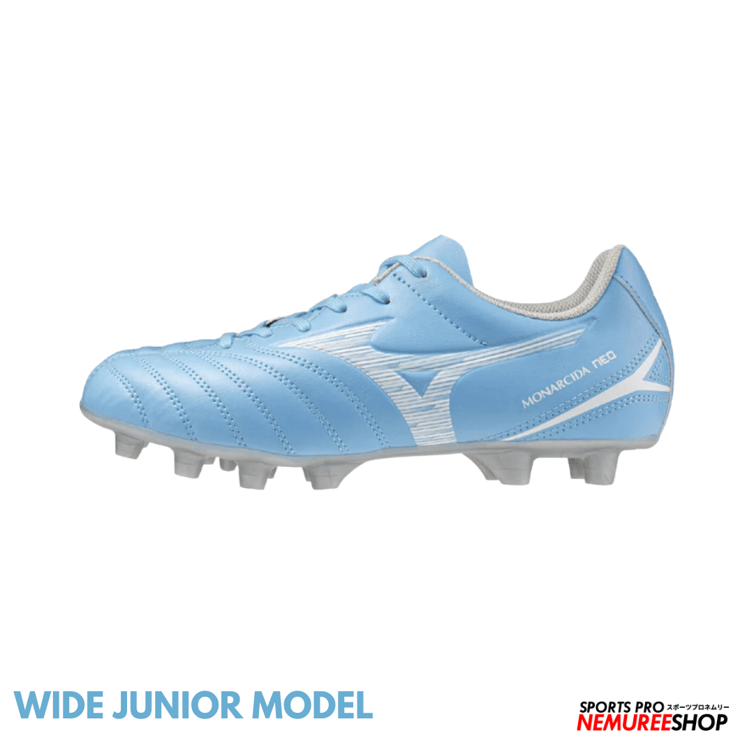 MIZUNO Football Shoes MONARCIDA NEO 3 SELECT JR WIDE (CELESTE / WHITE) - Nemuree Shop - Online Sports Store