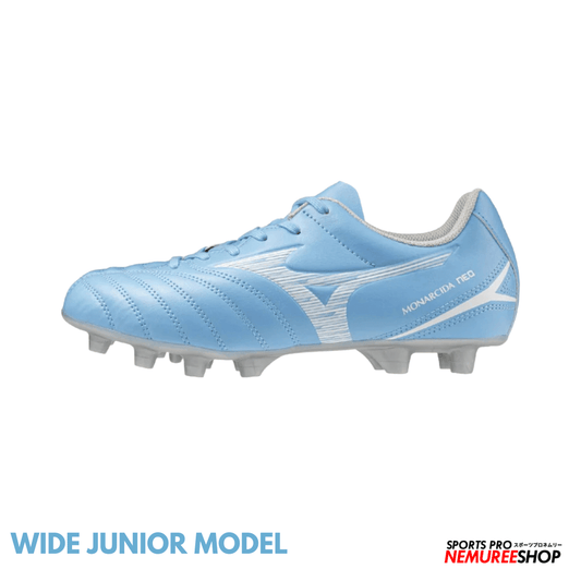 MIZUNO Football Shoes MONARCIDA NEO 3 SELECT JR WIDE (CELESTE / WHITE) - Nemuree Shop - Online Sports Store