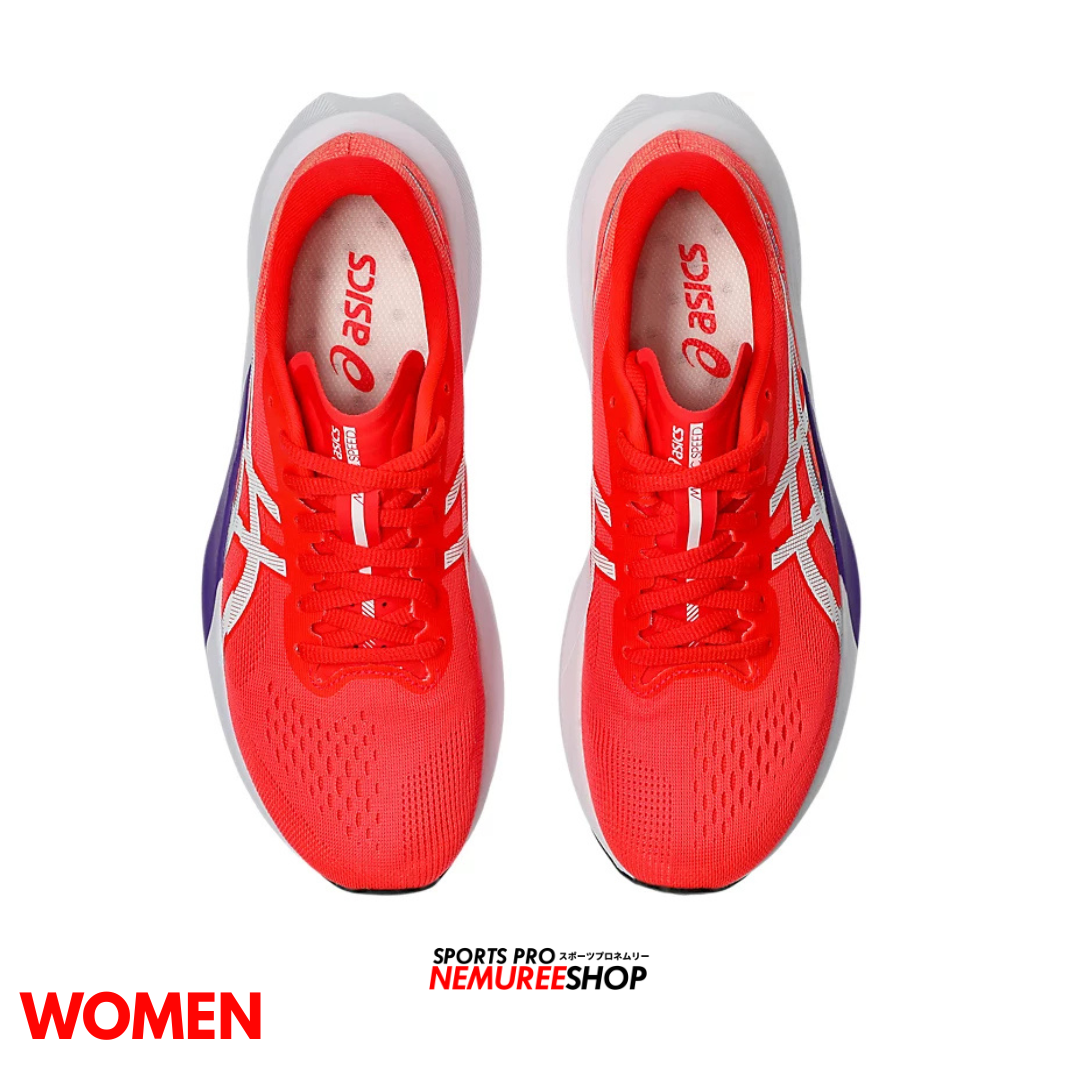 ASICS Women Running Shoes MAGIC SPEED 4 WOMEN (FLASH RED/WHITE) - Nemuree Shop - Online Sports Store