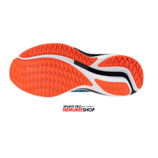 MIZUNO Running Shoes WAVE RIDER 28 (BLUE PACE/GREEN GECKO/MIZUNO IGNITION RED) - Nemuree Shop - Online Sports Store