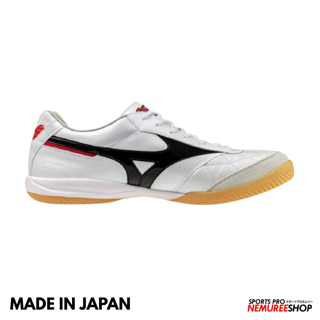 MIZUNO Futsal Shoes MORELIA SALA JAPAN IN (WHITE/BLACK/CHINESE RED)
