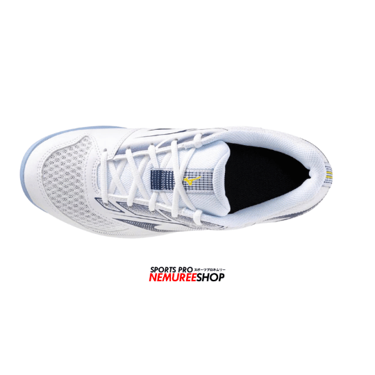 MIZUNO Volleyball Shoes CYCLONE SPEED 5 (WHITE/BELLWETHER BLUE/BEL AIR BLUE) - Nemuree Shop - Online Sports Store