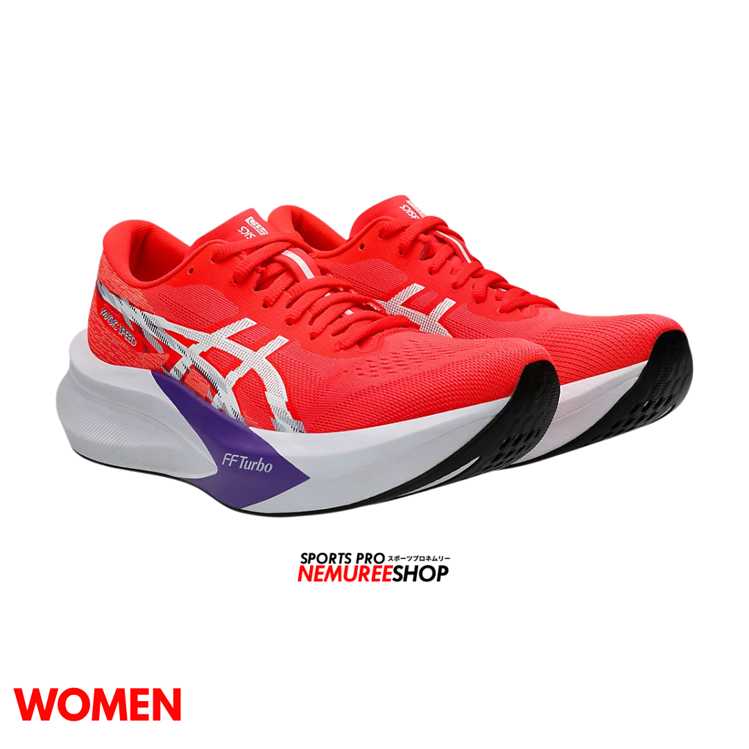 ASICS Women Running Shoes MAGIC SPEED 4 WOMEN (FLASH RED/WHITE) - Nemuree Shop - Online Sports Store