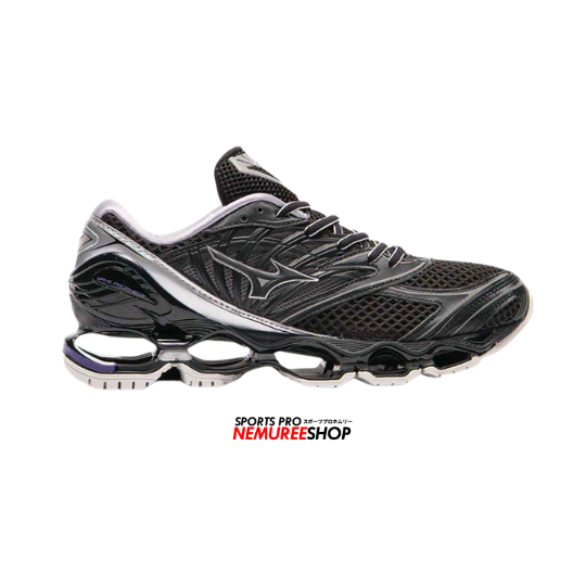 MIZUNO Sneakers WAVE PROPHECY LS (BLACK SILVER/PURPLE HAZE) - Nemuree Shop - Online Sports Store