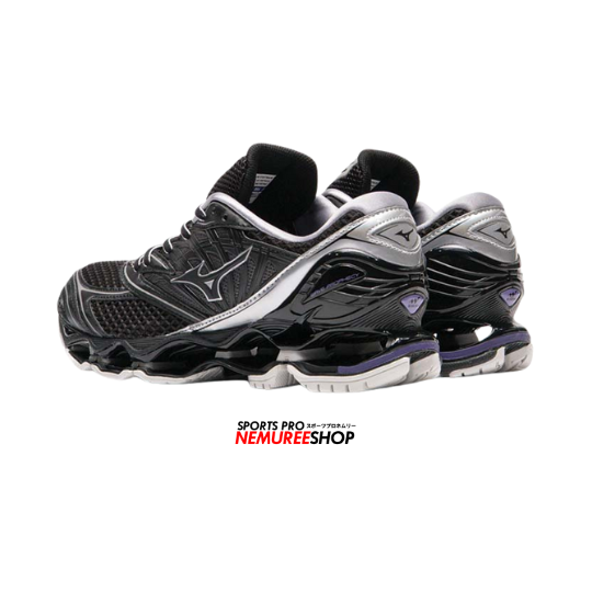 MIZUNO Sneakers WAVE PROPHECY LS (BLACK SILVER/PURPLE HAZE) - Nemuree Shop - Online Sports Store