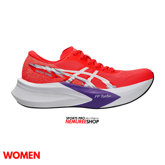 ASICS Women Running Shoes MAGIC SPEED 4 WOMEN (FLASH RED/WHITE) - Nemuree Shop - Online Sports Store