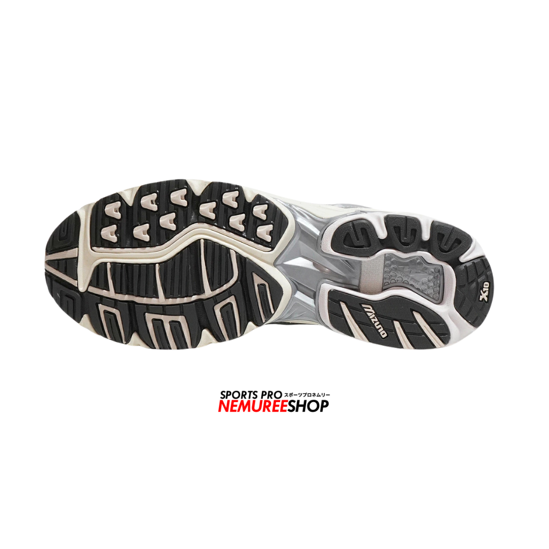 MIZUNO Sneakers WAVE RIDER 10 (WHITE SLATE/BISTRO GREEN) - Nemuree Shop - Online Sports Store