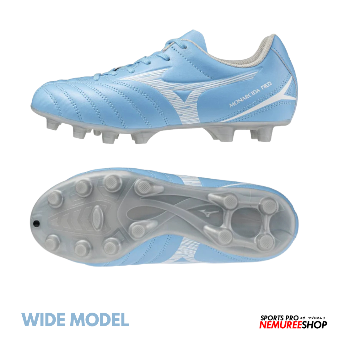 MIZUNO Football Shoes MONARCIDA NEO 3 SELECT WIDE (CELESTE / WHITE) - Nemuree Shop - Online Sports Store