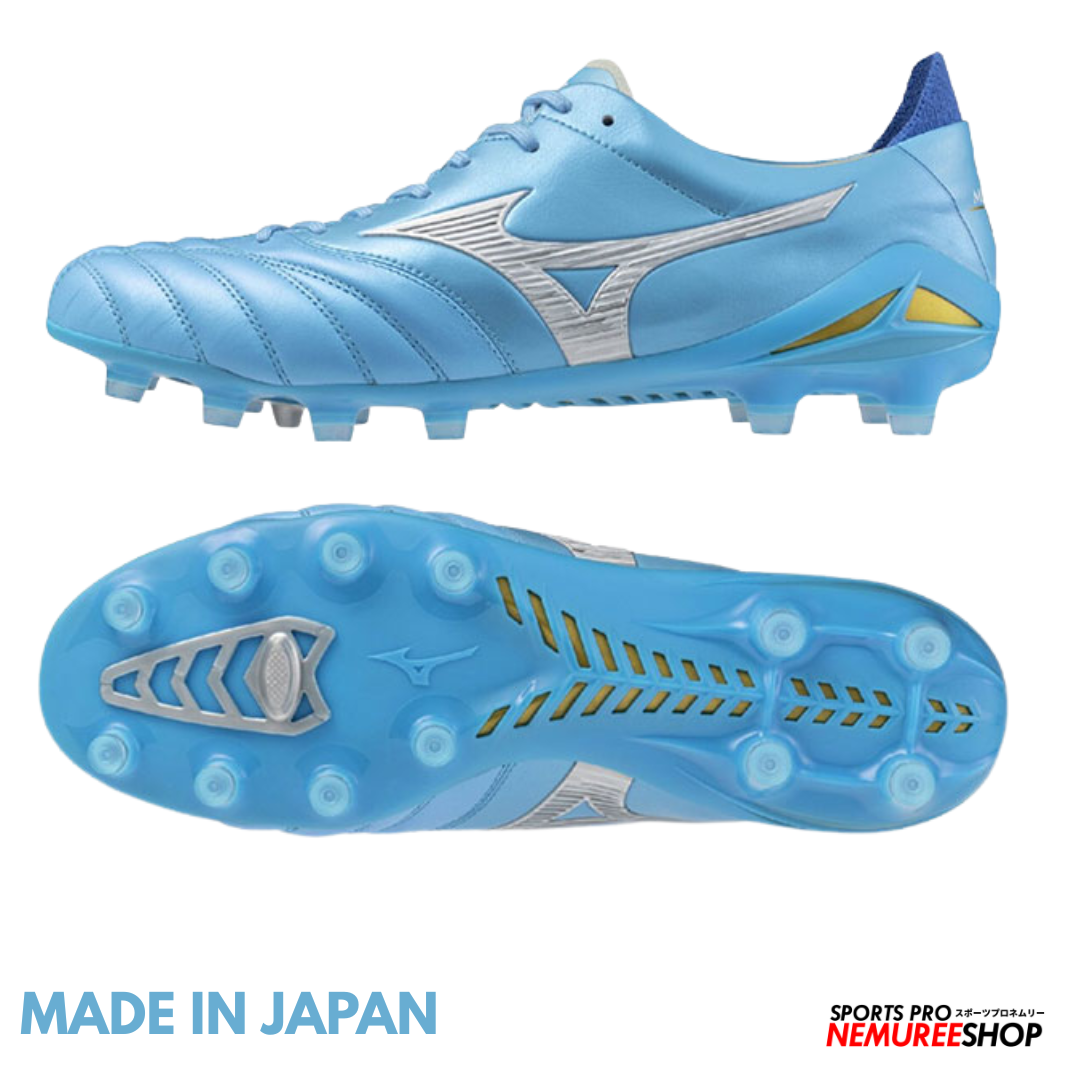 MIZUNO Football Shoes MORELIA NEO 4 JAPAN (CELESTE / WHITE / ULTRAMARINE) - Nemuree Shop - Online Sports Store