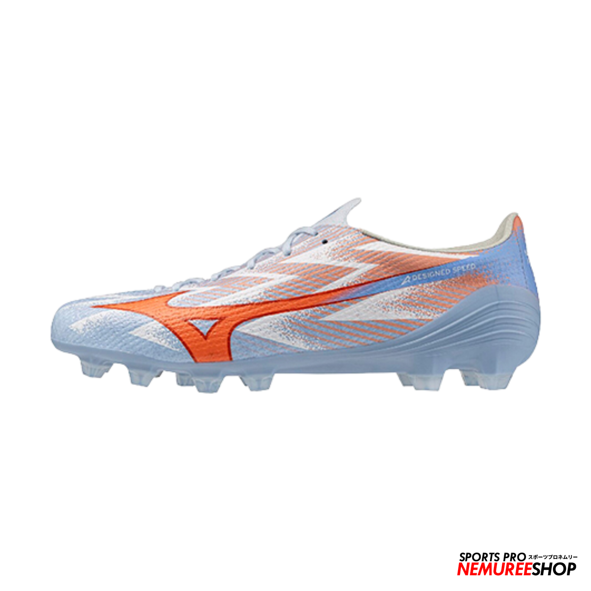 MIZUNO Football Shoes ALPHA 3 PRO (BLUE FINCH/CORNFLOWER BLUE/LAVA ORANGE)