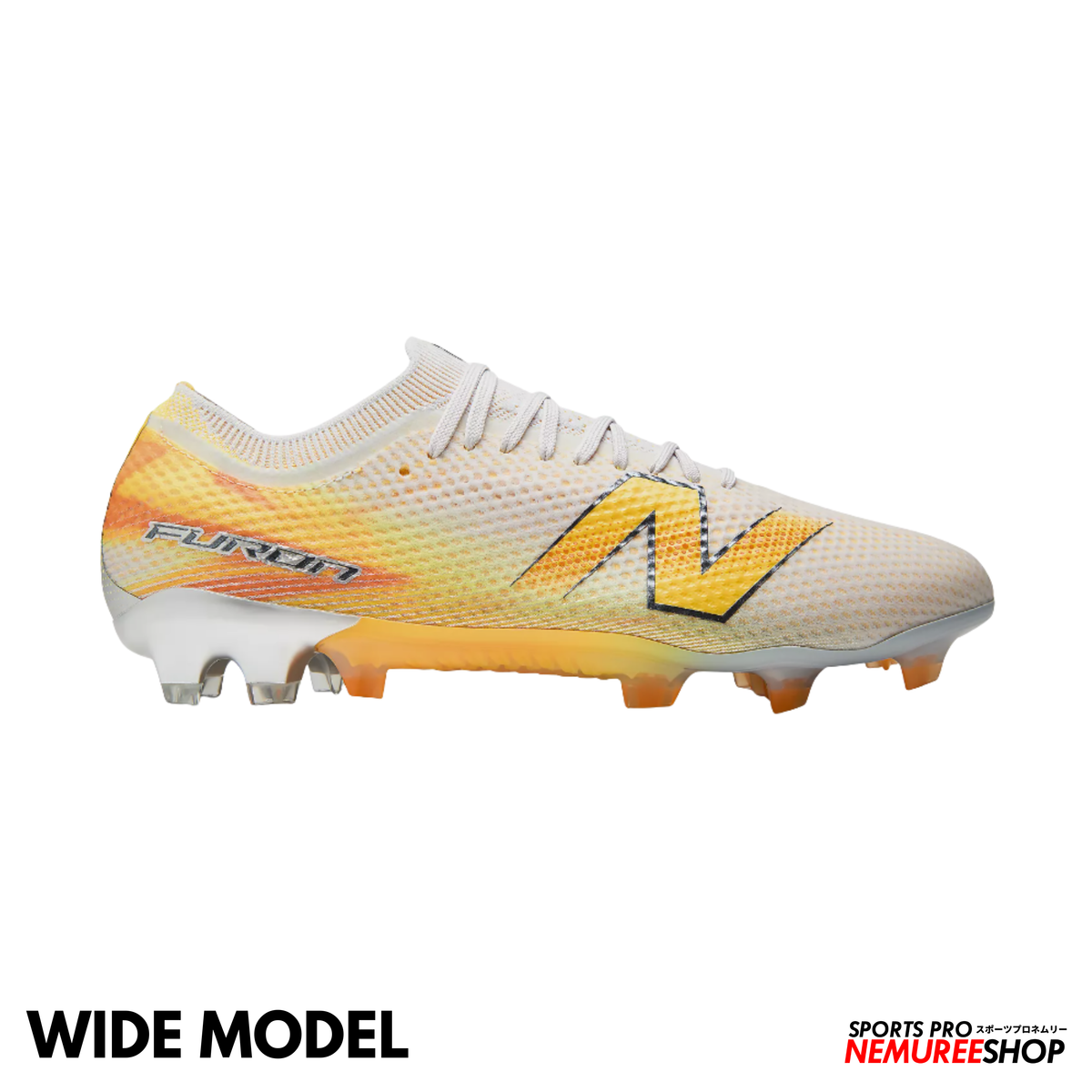 NEW BALANCE Football Shoes FURON ELITE FG V9 WIDE (FRESH AIR/SATSUMA ORANGE)