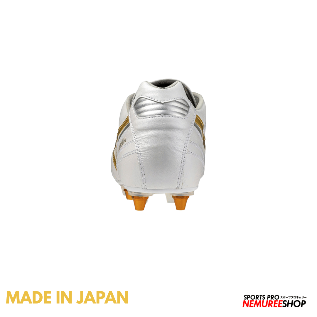 MIZUNO Football Shoes MORELIA 2 JAPAN MIX (WHITE / GOLD) - Nemuree Shop - Online Sports Store