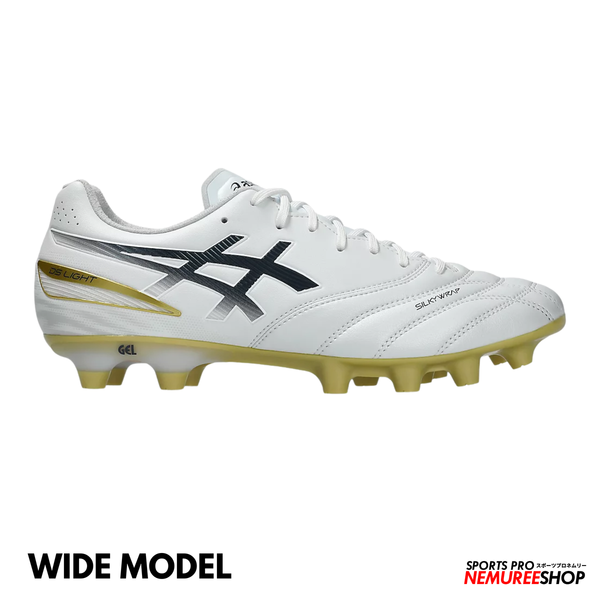 ASICS Football Shoes DS LIGHT PRO WIDE (WHITE/MIDNIGHT)