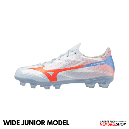 MIZUNO Football Shoes ALPHA 3 SELECT JR WIDE (BLUE FINCH/CORNFLOWER BLUE/LAVA ORANGE)