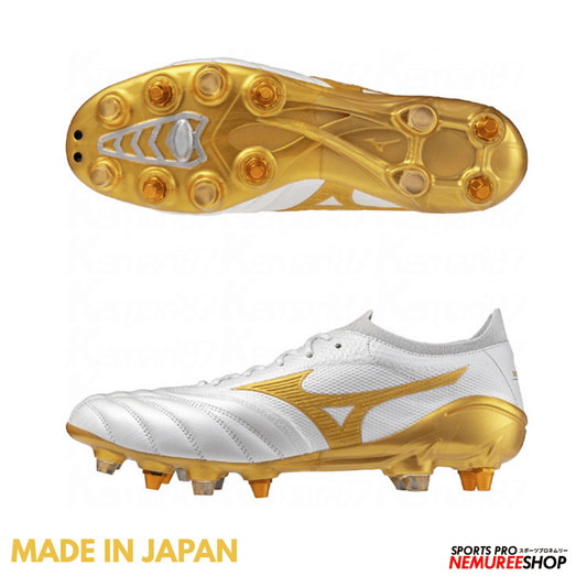 MIZUNO Football Shoes MORELIA NEO 4 BETA JAPAN MIX (WHITE / GOLD)