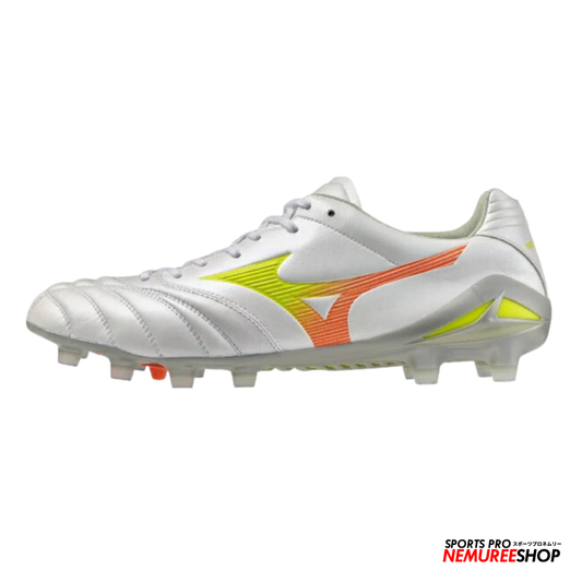 MIZUNO Football Shoes MONARCIDA NEO 3 ELITE (WHITE/EVENING PRIMROSE/LAVA ORANGE)
