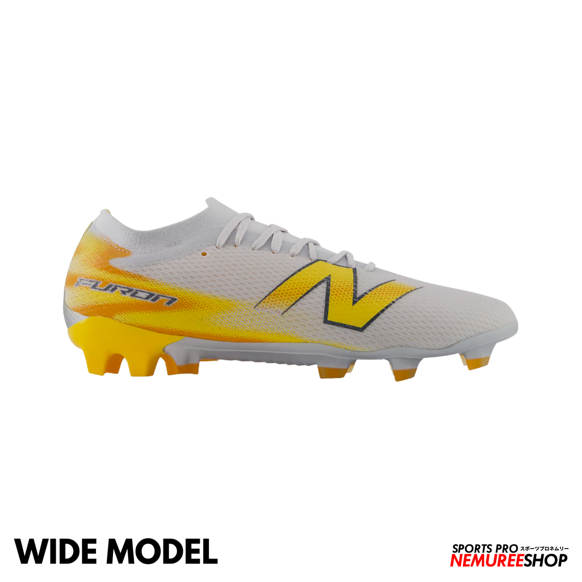 NEW BALANCE Football Shoes FURON TEAM FG V9 WIDE (FRESH AIR / SATSUMA ORANGE)