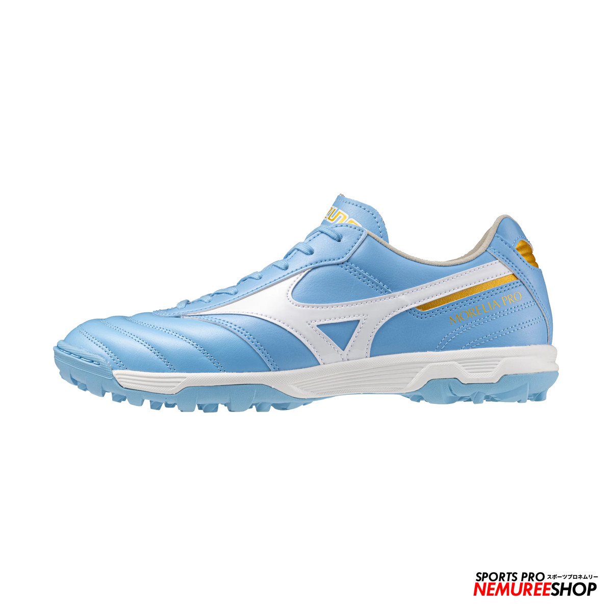 MIZUNO Football Shoes MORELIA 2 PRO AS (CELESTE/WHITE/MP GOLD)