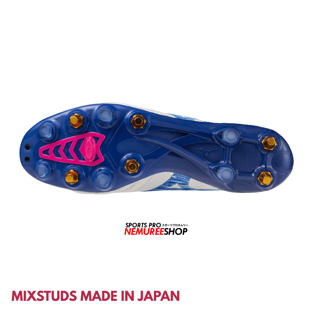 MIZUNO Football Shoes MORELIA NEO 4 BETA JAPAN MIX (WHITE/TANAGER TURQUOISE/PINK TETRA) - Nemuree Shop - Online Sports Store