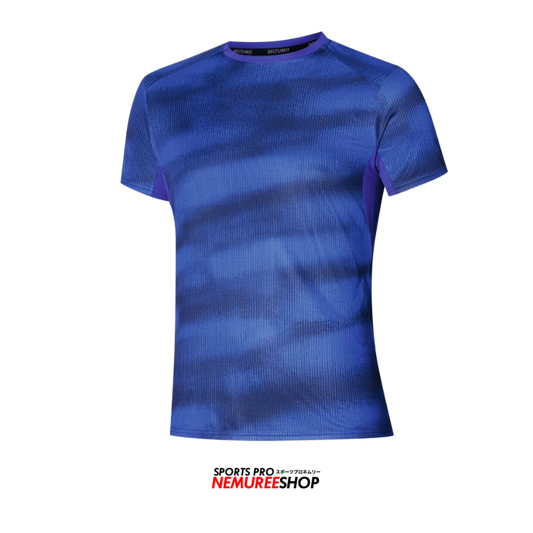 MIZUNO Apparel  DRYAEROFLOW GRAPHIC TEE (REFLEX BLUE) - Nemuree Shop - Online Sports Store