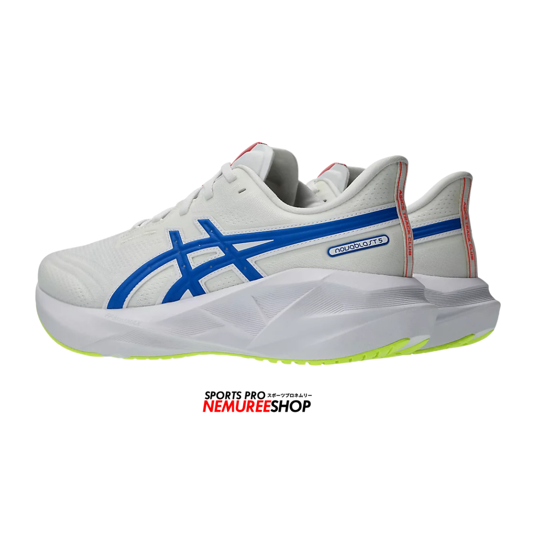 ASICS Running Shoes NOVABLAST 5 ATC (WHITE/TUNA BLUE) - Nemuree Shop - Online Sports Store