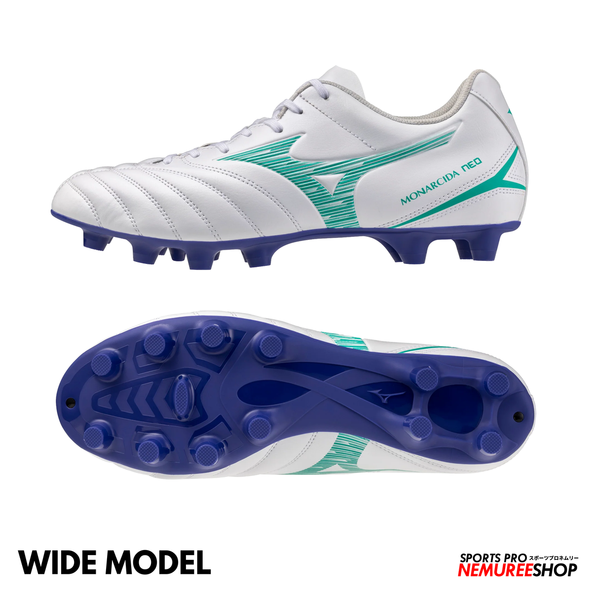 MIZUNO Football Shoes MONARCIDA NEO 3 SELECT WIDE (WHITE/ARCADIA)
