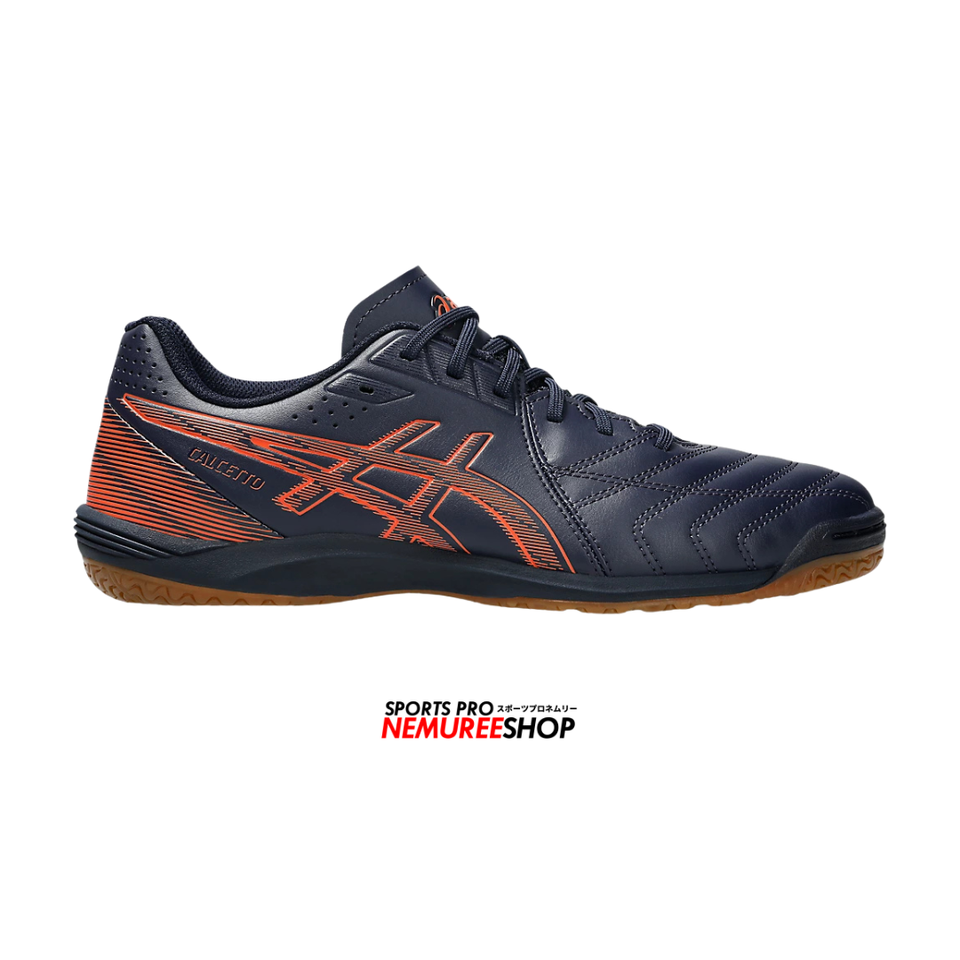 ASICS Futsal Shoes CALCETTO WD 9 (MIDNIGHT / HABANERO) - Nemuree Shop - Online Sports Store
