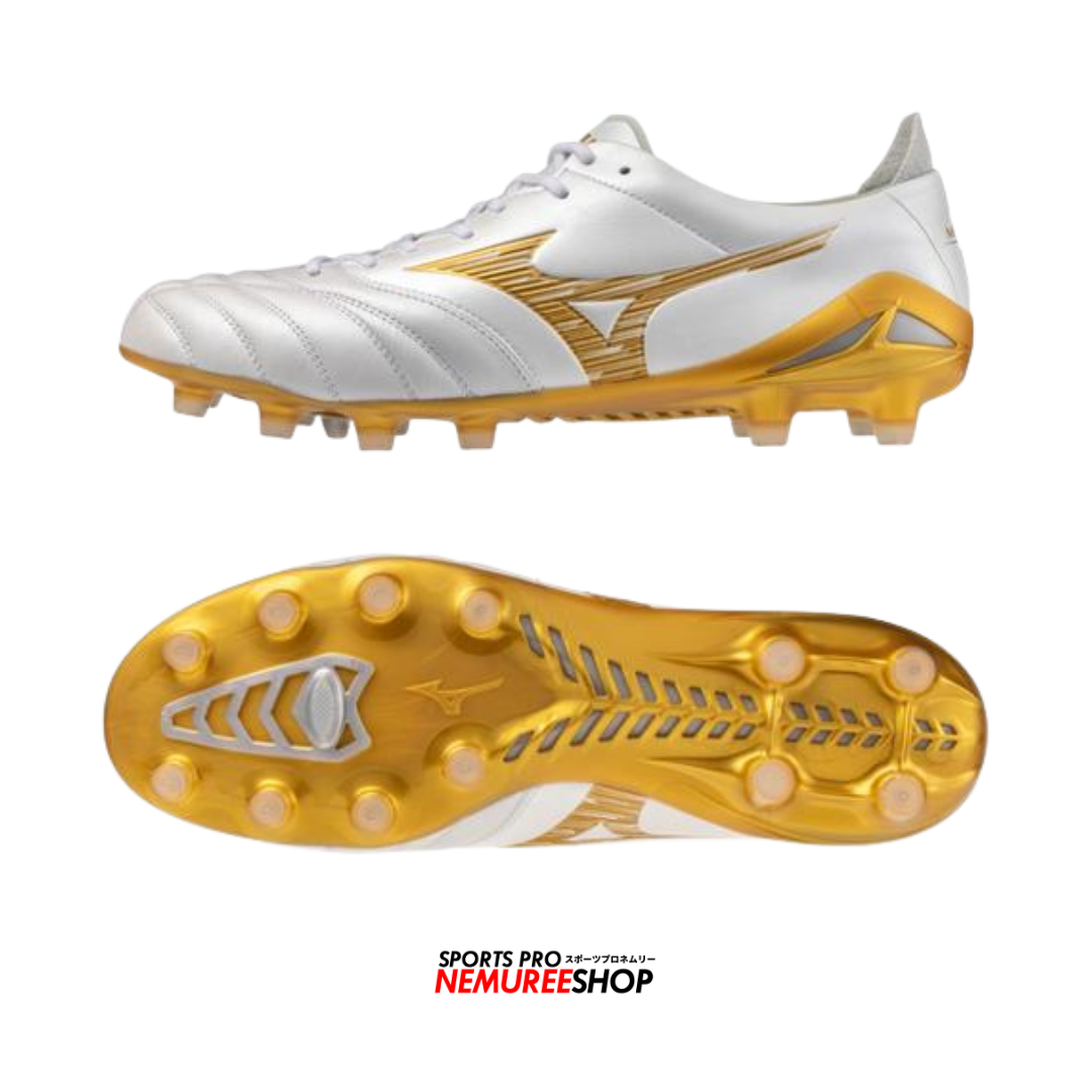 MIZUNO Football Shoes MORELIA NEO 4 ELITE (WHITE / GOLD)