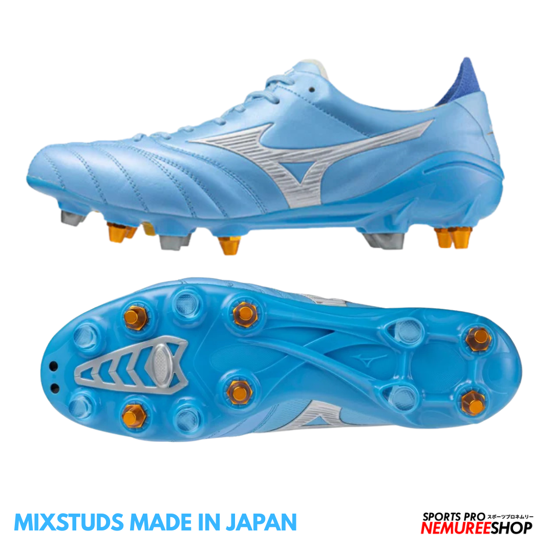 MIZUNO Football Shoes MORELIA NEO 4 JAPAN MIX (CELESTE / WHITE / ULTRAMARINE)