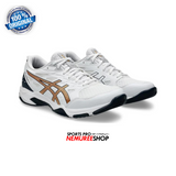 ASICS Indoor Shoes GEL-ROCKET 11 (WHITE/PURE GOLD) - Nemuree Shop - Online Sports Store