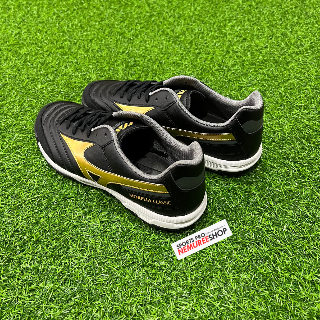 MIZUNO Futsal Shoes MORELIA SALA CLASSIC IN (BLACK/GOLD) - Sports Pro Nemuree Shop - Online Sports Store