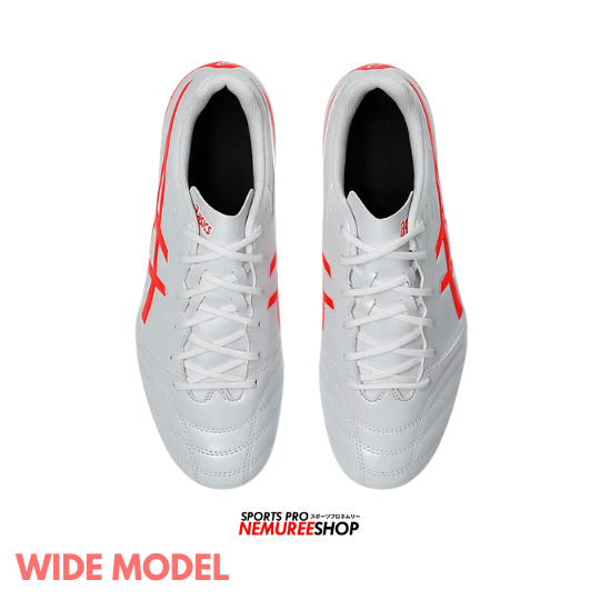 ASICS Football Shoes DS LIGHT CLUB WIDE (WHITE/FLASH RED) - Nemuree Shop - Online Sports Store