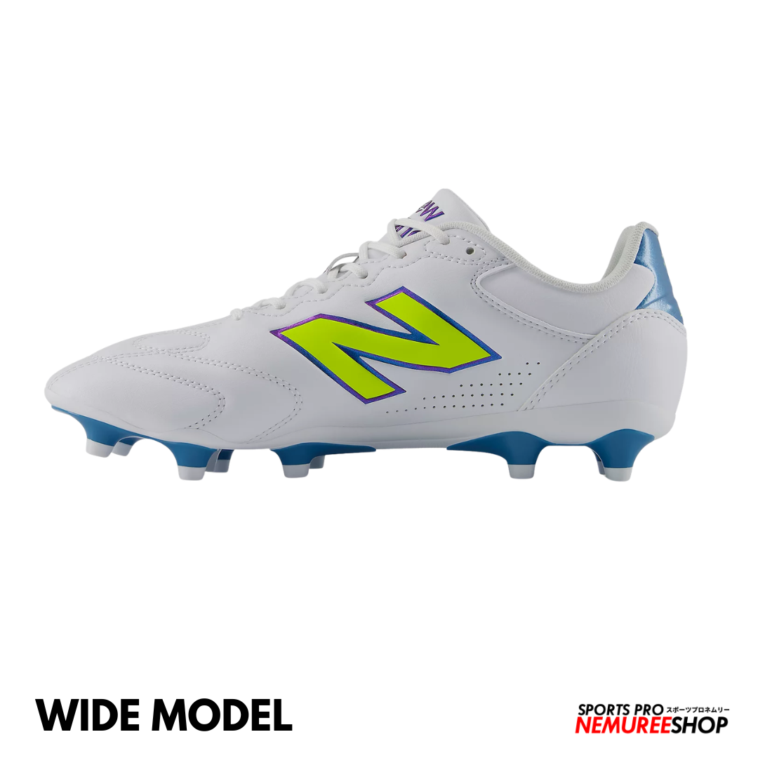 NEW BALANCE Football Shoes 442 TEAM FG V3 WIDE (WHITE / ALKALINE GREEN)